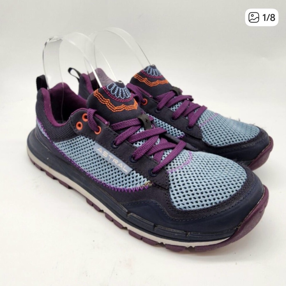 Astral TR1 Junction Mesh Hiking Water Trail Sneakers Navy Purple Women's 7